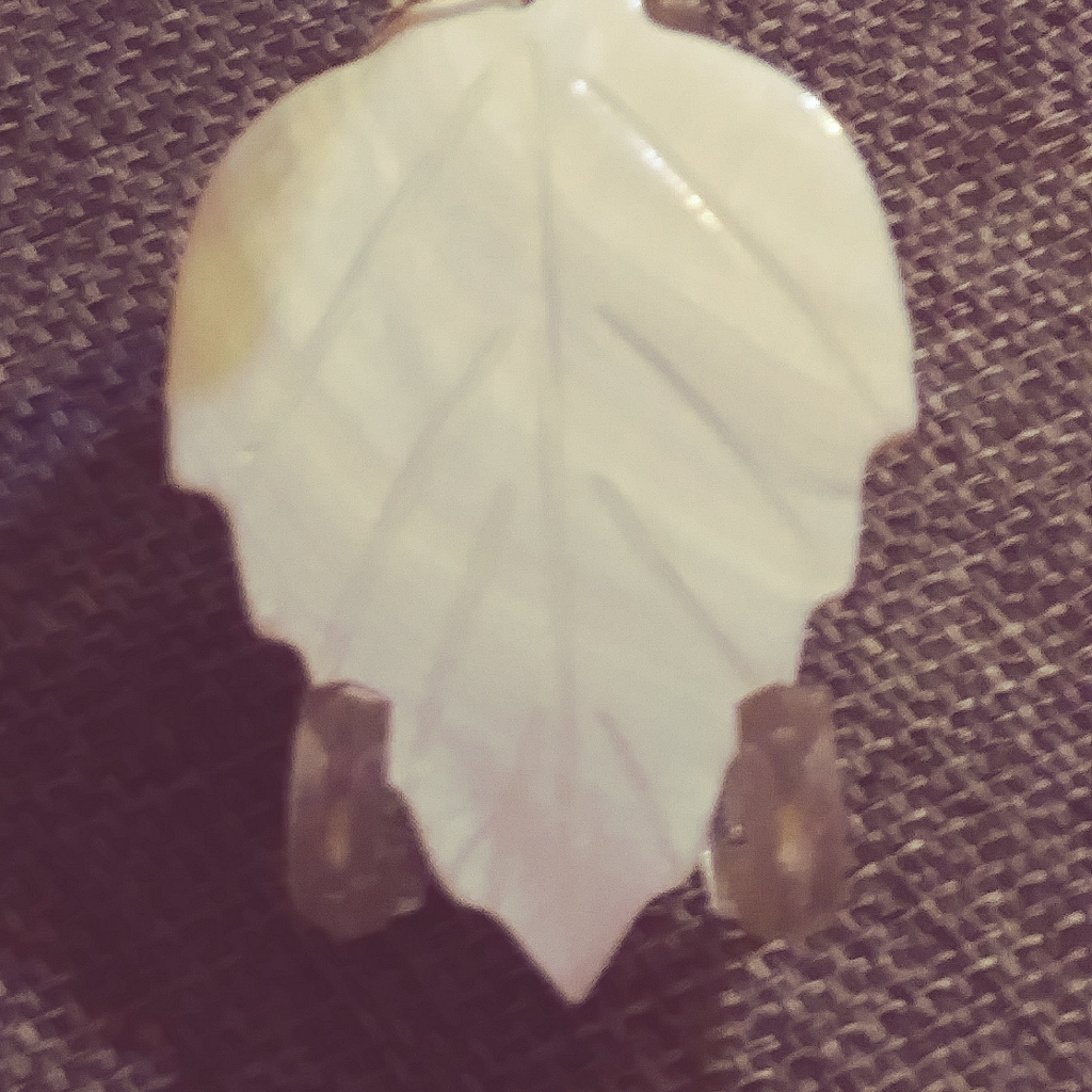 Mother Of Pearl *Leaf Pendant*.